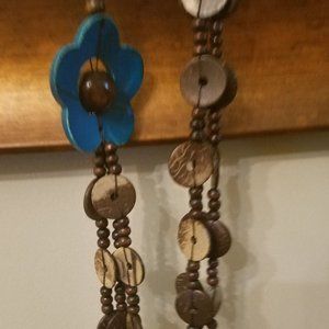 Paparazzi jewelry wooden necklace & earrings set